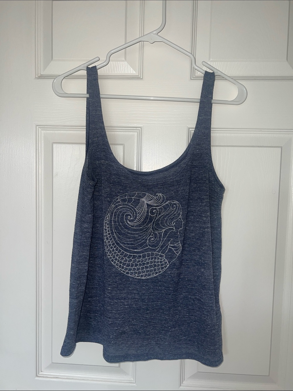 Old Navy Navy Mermaid Outline Tank Top